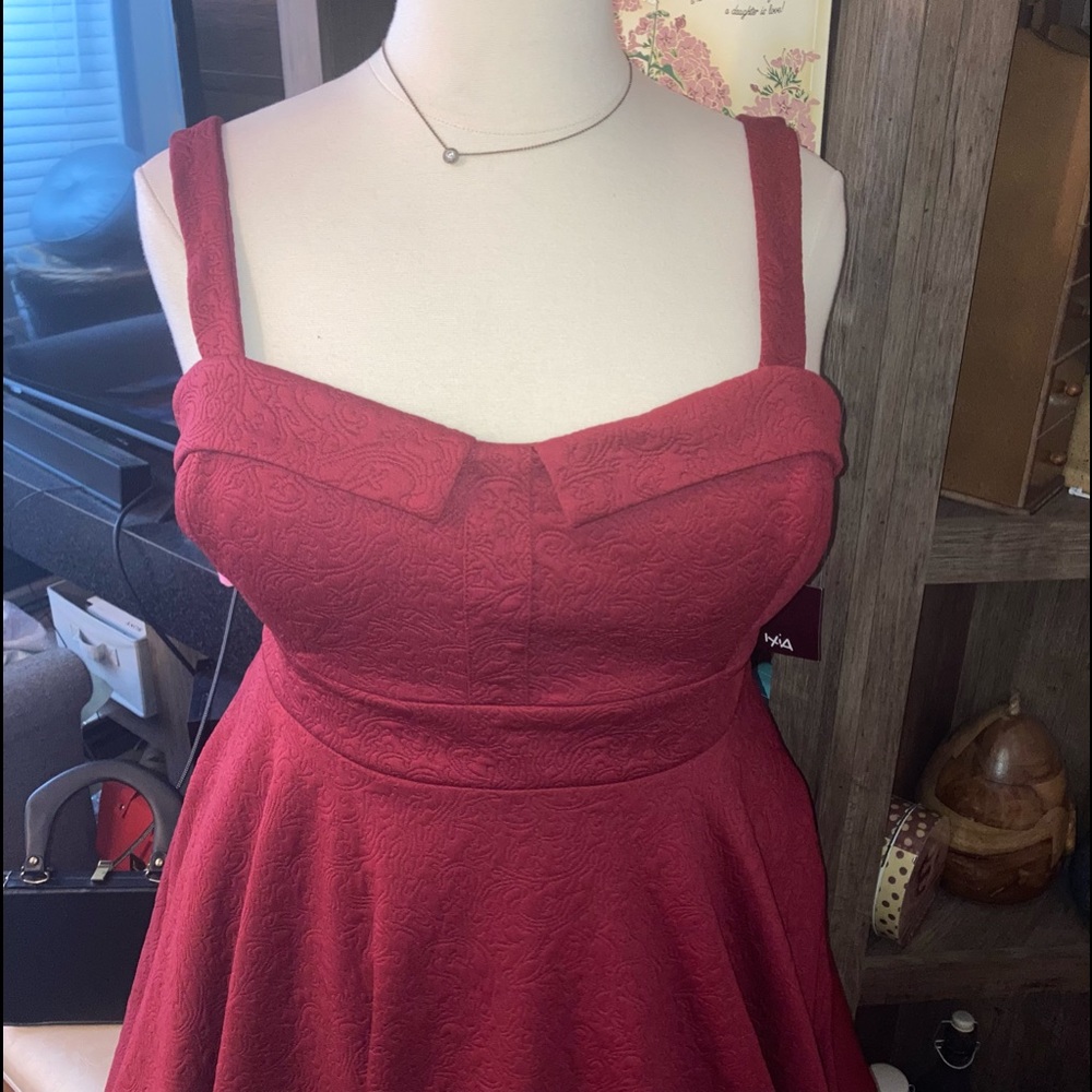 NWT IXIA PINUP STYLE DRESS IN SUPER SOFT FABRIC 2X - Picture 4 of 13